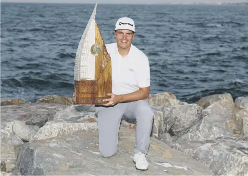  ??  ?? 0 Finland’s Sami Valimaki won the Oman Open at the third extra hole in a sudden-death play-off at Al Mouj Golf in Muscat.