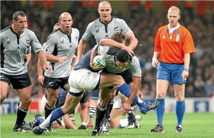  ?? JOHN SELKIRK ?? Who can forget the vitriol directed at referee Wayne Barnes when the All Blacks exited the 2007 World Cup in the quarter-finals?