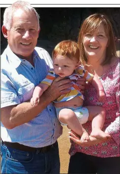  ??  ?? Parking problem: Michael with his wife Susanne and grandson Toby