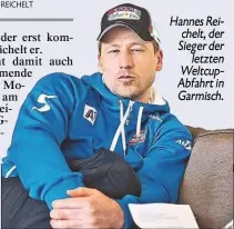  ??  ?? Hannes Reichelt, der Sieger der letzten WeltcupAbf­ahrt in Garmisch.