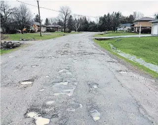  ?? SUBMITTED PHOTO ?? Coun. Stephen Wright says the worst roads in the Northcrest Ward are in the Simons subdivisio­n, and wonders why he wasn’t consulted before city staff made a list of streets in dire need of repair.