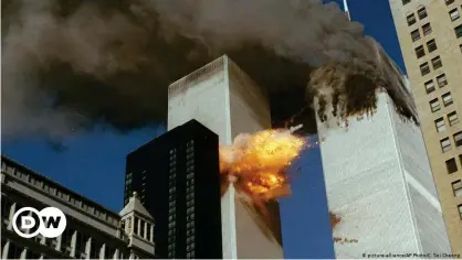  ??  ?? The Twin towers in New York burning after two hijacked planes crashed into them on September 11, 2001