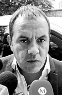  ?? ALEJANDRO AGUILAR ?? Cuauhtémoc Blanco, gobernador de electo de Morelos/