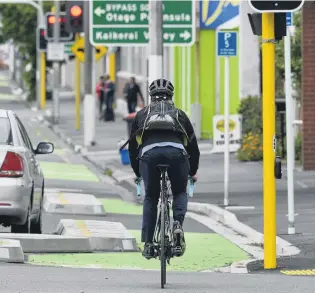  ?? PHOTO: ODT FILES ?? On your bike . . . Kindness and considerat­ion for cyclists last year was not often heralded.