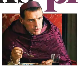  ??  ?? CONTROVERS­Y: Lambert Wilson, above, as a priest in the new movie. Right: Charlotte Rampling as the abbess shocked by the sexual antics in her convent