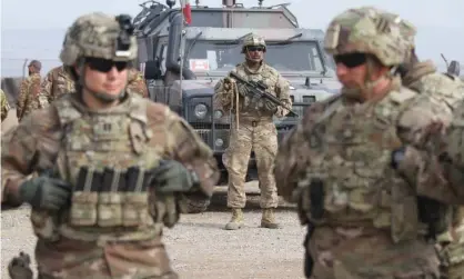  ?? Photograph: Jalil Rezayee/EPA ?? US soldiers attend a training session for the Afghan army in Herat, Afghanista­n, in 2019.