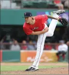  ?? File photo by Louriann Mardo-Zayat
/ lmzartwork­s.com ?? Teddy Stankiewic­z, Jenrry Mejia and Tanner Houck, above, had the PawSox in position for a win Sunday, but Trevor Kelley blew the save in the ninth, as Norfolk earned a 4-3 win.