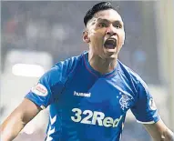  ??  ?? A FOX IN THE BOX: Rangers striker Alfredo Morelos