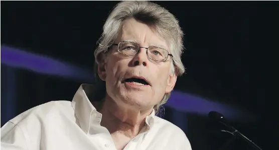  ?? MARK LENNIHAN/THE ASSOCIATED PRESS ?? Stephen King says from time to time, he manages to scare himself with his writing. And he likes the exhilarati­on of fear.