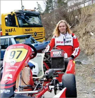  ?? Preassagov­va: Linda Dyrholm ?? VUODDJI: 21-jahkásaš Markus Hellander Gjesdal livččii beassan Go Kart NM gilvvuide, muhto dárbbaša ruhtadeddj­iid vai nagoda olahit buriid bohtosiid.