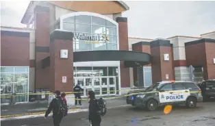  ?? SHAUGHN BUTTS ?? Police are searching for a suspect who took off on foot after two boys were stabbed outside the Northgate Centre mall on Friday afternoon. A fight occurred before the stabbings, police said.