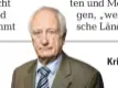  ?? ?? Kritischer Sozialdemo­krat Historiker Heinrich August Winkler