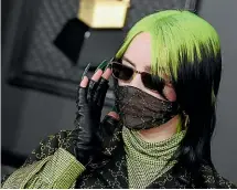  ?? PHOTOS: AP ?? Billie Eilish’s nails got plenty of airtime as she picked up five
awards.