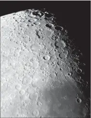  ?? David Cater/Star-Gazing ?? Here is a picture of Clavius, one of the largest crater formations on the moon.