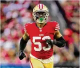  ?? Cooper Neill/Getty Images ?? DEE WINTERS, LB, 49ERS Burton