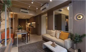  ?? ?? Showflat of a two-bedroom apartment, priced from $1.45 million