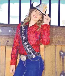  ?? COURTESY OF N.M. STATE FAIR/EXPO NM ?? Alyssa Marable was crowned the New Mexico State Fair Queen for 2019 on Saturday at Expo New Mexico. Marable, a Las Cruces native, is studying equine science at NMSU.