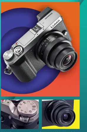  ??  ?? With the Panasonic camera, classic styling is matched to modern comforts, and it feels more solid than a camera of this price has any right to