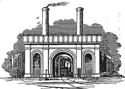  ??  ?? A contempora­ry drawing of the original Curzon Street station’s 16-road roundhouse of 1837, which has just been rediscover­ed during the building of HS2.