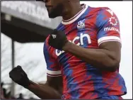  ?? ?? LATE HERO: Mateta celebrates his Palace winner