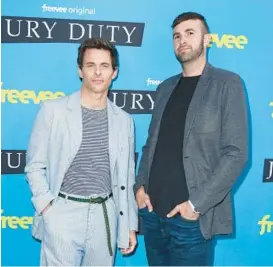  ?? JC OLIVERA/GETTY ?? James Marsden, left, and Ronald Gladden are seen April 25 in California.