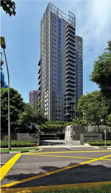  ?? SAMUEL ISAAC CHUA/THE EDGE SINGAPORE ?? The 2,260 sq ft unit at 3 Orchard By-The-Park will be put up for auction on May 27