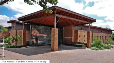  ??  ?? The Nelson Mandela Centre of Memory.