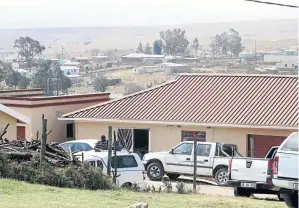  ?? LULAMILE FENI / ?? The yard where the woman was killed and her flesh eaten, allegedly by the son of the owner of the house at KwaBhaca in Eastern Cape.