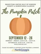  ?? Contribute­d ?? The Pumpkin Patch, located directly across the street from the Historic Calhoun Depot will open Saturday, Sept. 12, and run through Saturday, Sept. 26.