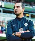  ?? Foto: dpa ?? Alexander Nouri ist Werder noch sieglos. diese Saison mit