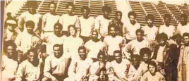  ?? COURTESY OF MORGAN STATE ?? Morgan State’s 1975 men’s lacrosse team that upset No. 1-ranked Washington &amp; Lee will be honored as a “Team of Distinctio­n” by the university Friday night.