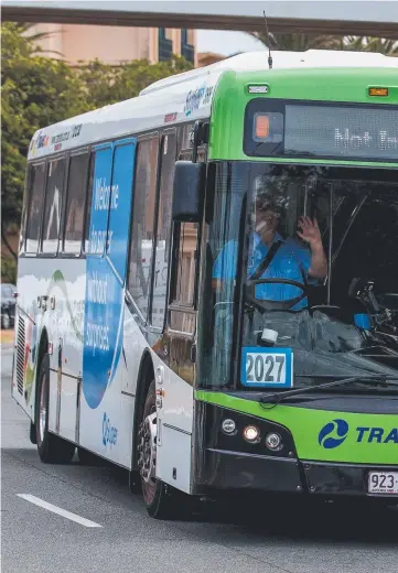  ??  ?? A bus stops along SeaWorld Dr, Main Beach — bus drivers and paramedics have become the targets of senseless violence often fuelled by alcohol and drugs.