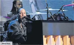  ??  ?? Alicia Keys.