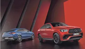  ?? PROVIDED BY MERCEDES-BENZ ?? The 2024 Mercedes-AMG GLE SUV and GLE Coupe.