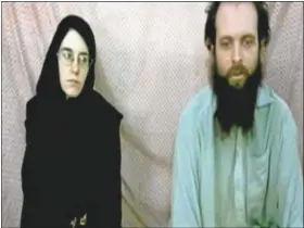  ?? THE ASSOCIATED PRESS ?? Plea for help: Caitlan Coleman and Joshua Boyle are seen in this video. The family of a then-pregnant American woman who went missing in Afghanista­n in late 2012with her Canadian husband received two videos last year in which the couple asked the U.S....