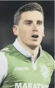  ??  ?? 0 Paul Hanlon began his Hibs career as a 16-year-old.