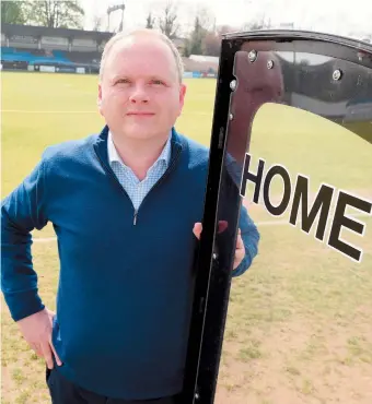  ??  ?? Maidenhead United CEO Jon Adams has said he hopes there will be further negotiatio­n between the National League, FA and Government to provide more grant support for National League clubs to help them through the season.