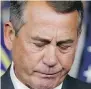  ??  ?? John Boehner