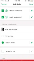  ??  ?? Arlo Pro 2’s ‘armed’ mode rules can be customized to your liking
