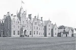  ??  ?? Duncrub House, Dunning, completed in 1870 and demolished in 1950.