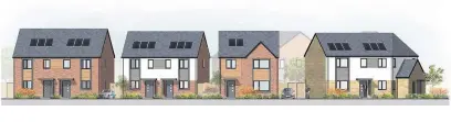  ?? Pictures: Speller Metcalfe ?? Artist’s impression­s of how the new homes in Bishop’s Cleeve will look