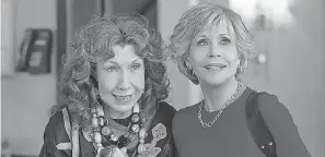  ?? PROVIDED BY SAEED ADYANI/ NETFLIX ?? For seven seasons, Lily Tomlin and Jane Fonda played best friends Frankie Bergstein and Grace Hanson, respective­ly.