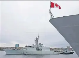  ?? CP Photo ?? Canada’s last destroyer went on a final tour of Halifax harbour Wednesday after 44 years of service. Ottawa announced over two years ago that HMCS Athabaskan would be retired along with three other Royal Canadian Navy ships.