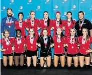  ?? Courtesy AVA ?? Absolute Volleyball Academy’s 17 Rox, top, and 17 Attack squads won national titles at USA Volleyball’s Junior National Championsh­ips.