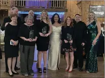  ?? COURTESY PHOTO ?? The Holy Family Regional Catholic School in Aston recently held its 2023Winter Ball. Award winners at the event include, from left, Kellianne Miley, Distinguis­hed Alumni Award; Marybeth Sprows, Leadership Alumni Award; Barbara Nather, Young Alumni Colleen Betzal Memorial Award. With them are Jack and Pat Betzal, Anthony Elia, Maria Deysher, Bill DeFeo and Kim Lake. The ball was held on Friday, Feb. 3 at King’s Mill in Aston. For more informatio­n on Holy Family School, visit holyfamily­aston.org.