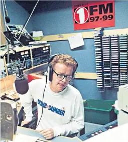  ??  ?? Everyone moves on: Chris Evans on the Radio 1 Breakfast Show in the Nineties