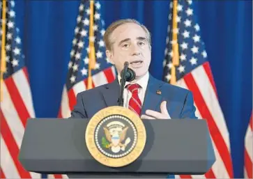  ?? Jim Watson AFP/Getty Images ?? VA SECRETARY David Shulkin said the extra funding was crucial to sustain the Veterans Choice Program.