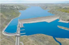  ?? COURTESY BC HYDRO ?? Site C will generate 35 per cent of the energy produced at the W.A.C. Bennett Dam with a reservoir five per cent of its size.