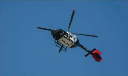  ?? ?? LA controller’s report suggests the use of helicopter­s is not in response to reports of major crimes, but for transporta­tion, ceremonial trips or patrols. Photograph: Madeline Carter/AP