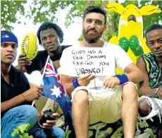  ??  ?? Manus Island refugees.